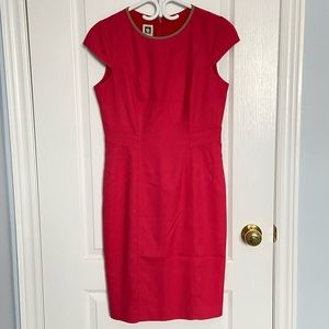 Anne Klein Cap Sleeve Dress - Pink - 4